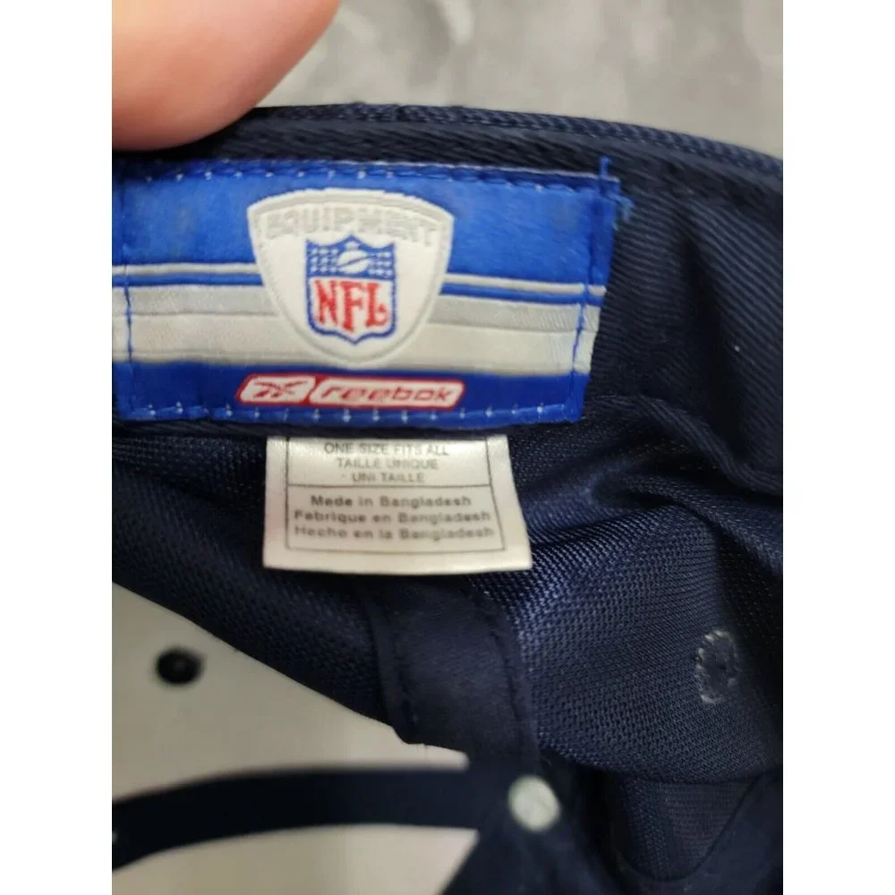 Reebok NFL Dallas Cowboys Baseball‎ Cap Hat Blue Rubberized Bill Cap *PICS*